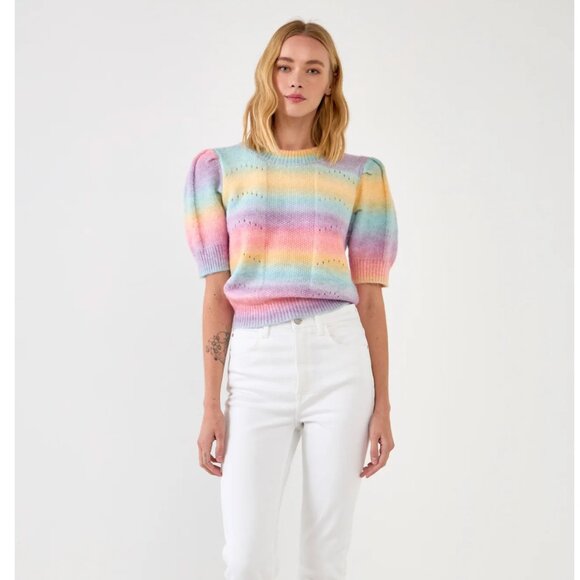 English Factory Women's Multi Color Knit Top - Picture 1 of 3
